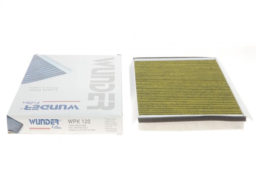 WPK 120 WUNDER FILTER Фільтр салону MB Sprinter 906/VW Crafter 2006- (вугільний) WPK 120 фото