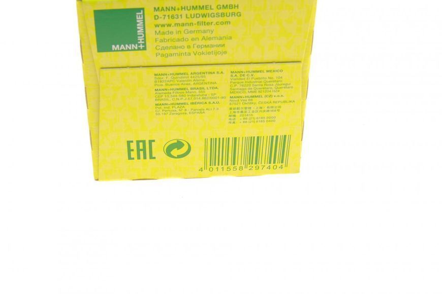 HU 825 X MANN-FILTER Фільтр масляний Renault Master / Opel Movano 3.0 DTI / DCI 2003 - 2010 HU 825 X фото