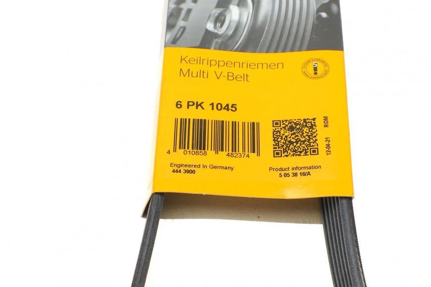 6 PK 1045 CONTITECH Ремінь струмковий VW T4 1.9 D/TD/Caddy II 1.9 D/TDI/SDI 6 PK 1045 фото