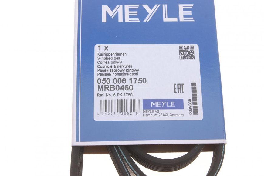 050 006 1750 MEYLE Ремінь струмковий VW LT / T4 2.5 TDI (6 PK 1750) 050 006 1750 фото