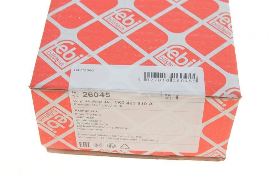 26045 FEBI BILSTEIN Рульова тяга VW Caddy III 2004- 26045 фото