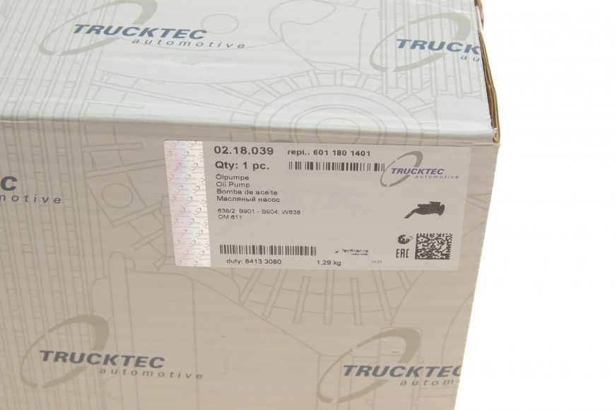 02.18.039 TRUCKTEC AUTOMOTIVE Насос масляний MB Sprinter 901 - 904 / Vito 638 (OM 611) 02.18.039 фото