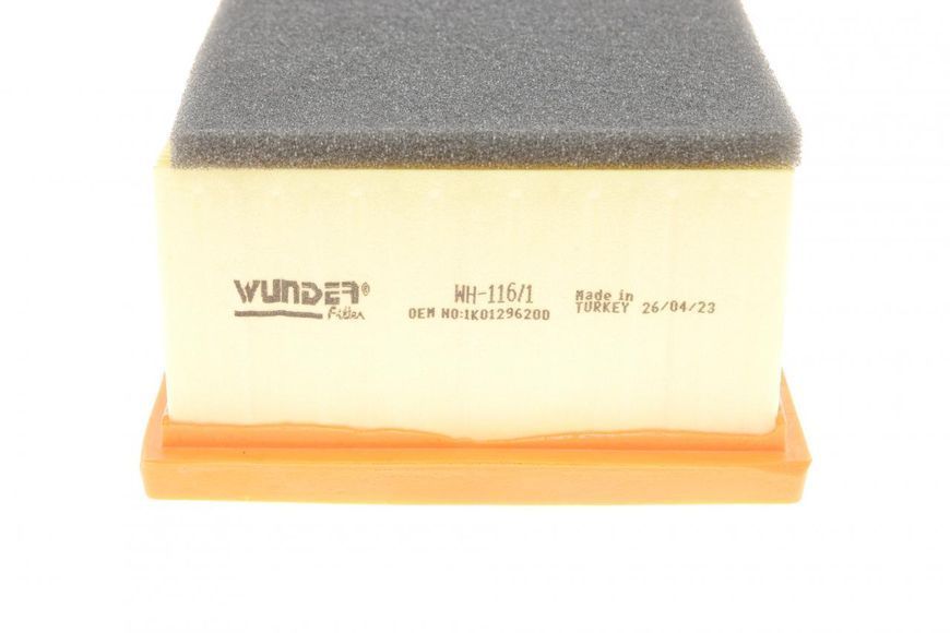 WH 116/1 WUNDER FILTER Фільтр повітряний VW Caddy III 1.9 TDI / 1.6 - 2.0 TDI 2010 (з поролоном) WH 116/1 фото