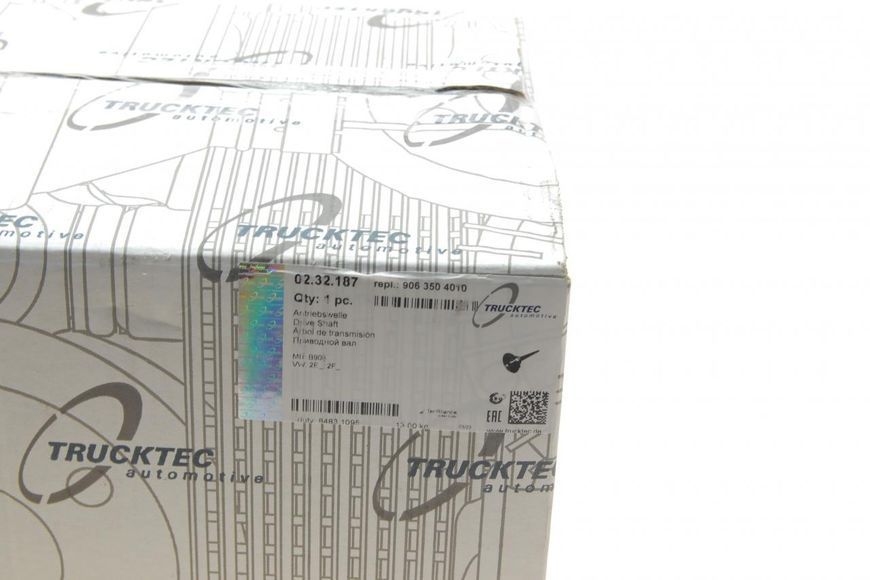 02.32.187 TRUCKTEC AUTOMOTIVE Напіввісь задня MB Sprinter 906 2006- (d. 39.45) (l-940) (z-30) (у зборі) R 02.32.187 фото