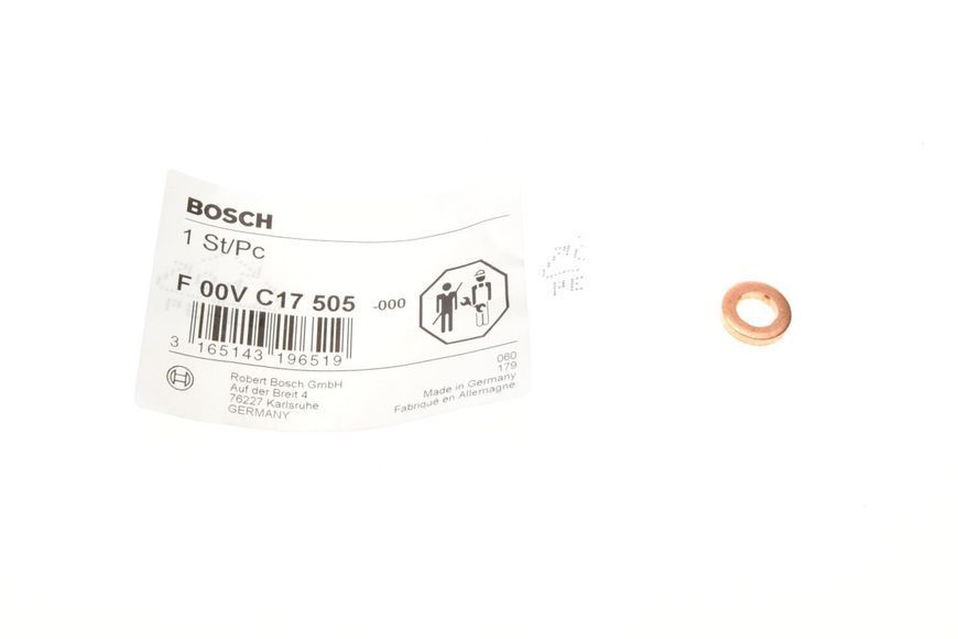 F 00V C17 505 BOSCH Шайба під форсунку VW LT/Crafter/T4/T5 2.5 TDI F 00V C17 505 фото