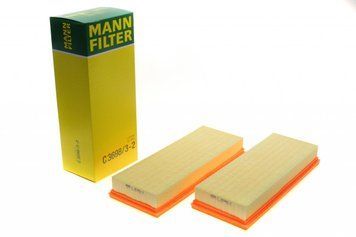 C 3698/3-2 MANN-FILTER Фільтр повітряний MB W203 / W204 / W211 / W220 2000- (бензин) (комплект) C 3698/3-2 фото