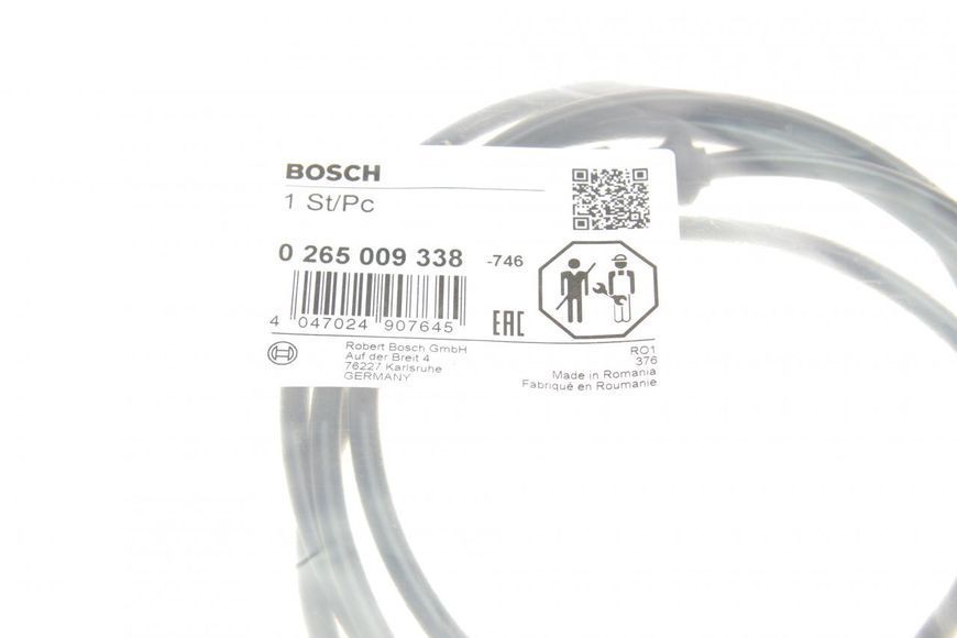 0 265 009 338 BOSCH Датчик ABS MB Sprinter 906/VW Crafter 2006-L (задній) 0 265 009 338 фото