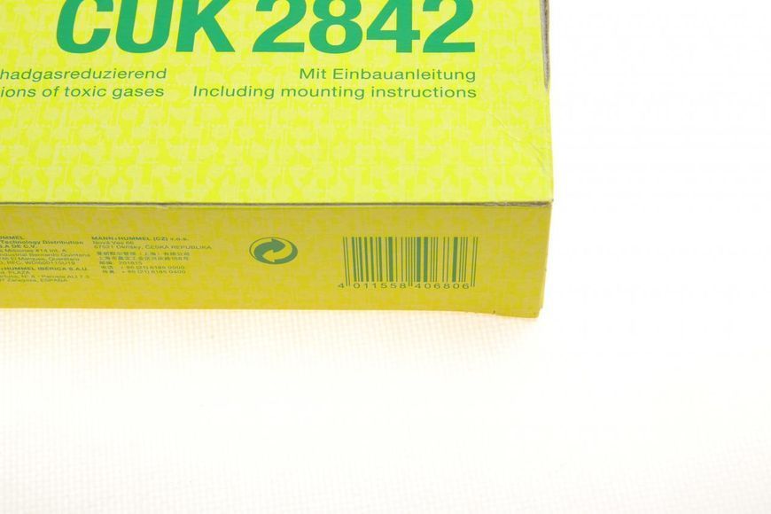 CUK 2842 MANN-FILTER Фільтр салону VW T5 / Touareg / Amarok (вугільний) CUK 2842 фото