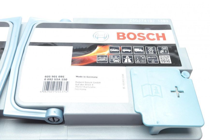 0 092 S5A 150 BOSCH Аккумулятор DB 609 - Vario 12V 105 Ah / 950A 0 092 S5A 150 фото