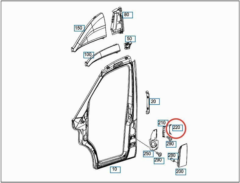 A 901 755 01 36 MERCEDES-BENZ Пружина заливної горловини палива MB Sprinter 901 - 906 / VW LT - Crafter A 901 755 01 36 фото