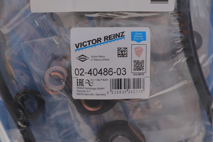 02-40486-03 VICTOR REINZ Комплект прокладок (верхні) VW Crafter 2.0 TDI 2011 (без прокладки ГБЦ) 02-40486-03 фото