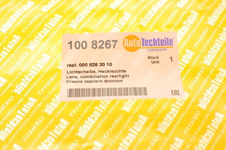 100 8267 AUTO TECHTEILE Скло заднього ліхтаря MB 208-310-410 100 8267 фото