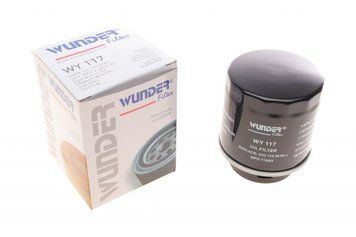 WY 117 WUNDER FILTER Фільтр масляний VW Caddy III / Touran / Golf VI / 1.2 - 1.4 TSI 2006- WY 117 фото