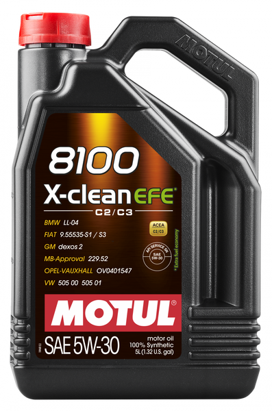 814051 MOTUL Олива моторна MB Sprinter 906/VW Crafter/T5 5W30 X-clean EFE 8100 (MB 229.52/VW 504.00) 5 л. 814051 фото