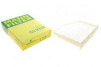 CU 2939 MANN-FILTER Фільтр салону VW Caddy III / Touran / Passat / Golf V / VI 2004- CU 2939 фото