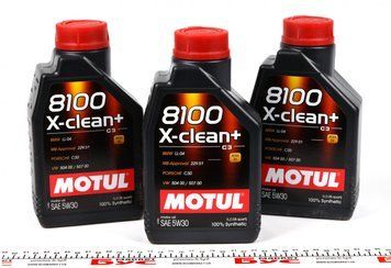 854711 MOTUL Олива моторна MB Sprinter 906/VW Crafter/T5 5W30 X-clean+ 8100 (MB 229.51/VW 504.00/507.00) 1 л. 854711 фото