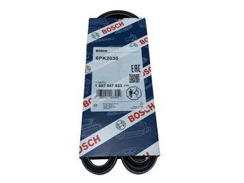 1 987 947 823 BOSCH Ремінь струмковий MB 208 - 408 / Sprinter 901 - 904 (OM 601) / Vito 447 (OM 651) 2014- (6 PK 2030) 1 987 947 823 фото