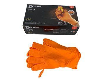 RP300250040001L MERCATOR Рукавички одноразові L (оранжеві) (50 шт.) RP300250040001L фото