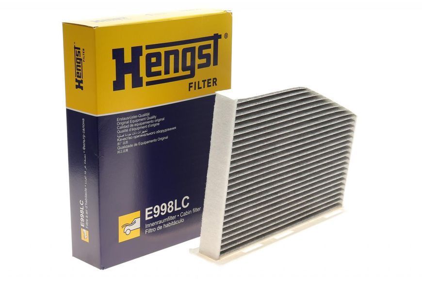 E998LC HENGST FILTER Фільтр салону VW Caddy III / Touran / Passat / Golf V / VI 2004- (вугільний) E998LC фото