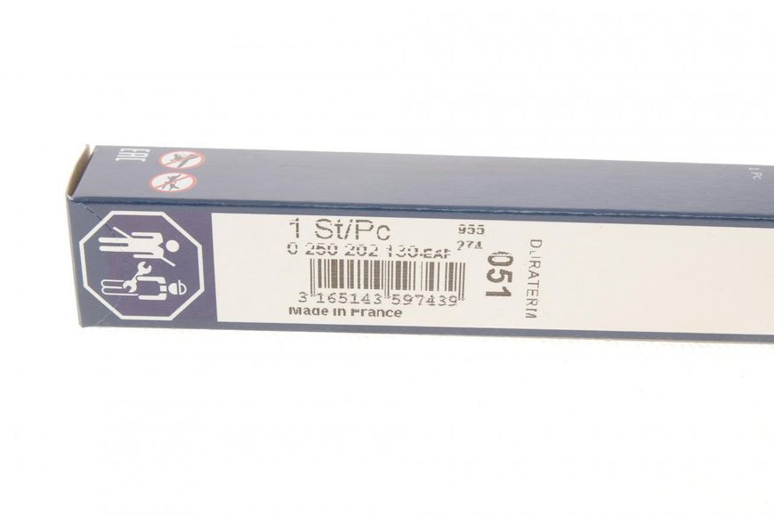 0 250 202 130 BOSCH Свічка розжарювання Ford Transit V-184 / V-347 2.0 - 2.2 - 2.4 TDCI 2000- / Peugeot Boxer / Fiat Ducato 2.2 HDI 0 250 202 130 фото