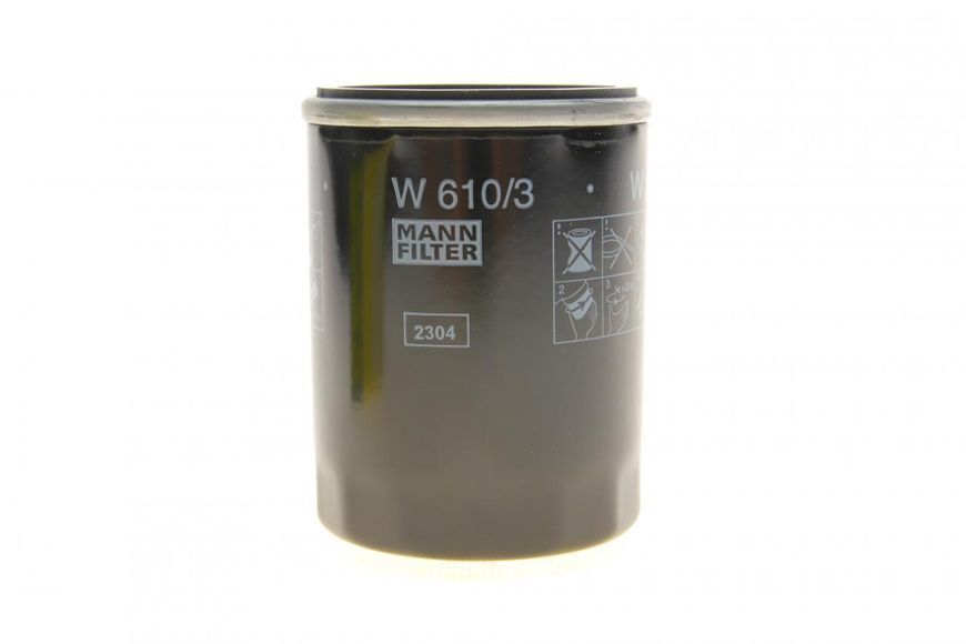 W 610/3 MANN-FILTER Фільтр масляний Fiat Doblo 1.2i - 1.4i 2000 - 2009 W 610/3 фото