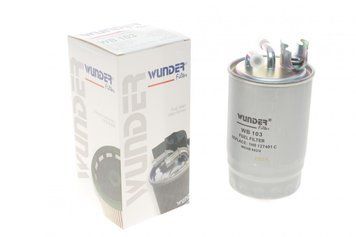 WB 103 WUNDER FILTER Фільтр паливний VW T4 1.9 D/TD - 2.4 D - 2.5 TDI 1990 - 2003 (з підігрівом) WB 103 фото