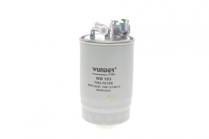WB 103 WUNDER FILTER Фільтр паливний VW T4 1.9 D/TD - 2.4 D - 2.5 TDI 1990 - 2003 (з підігрівом) WB 103 фото